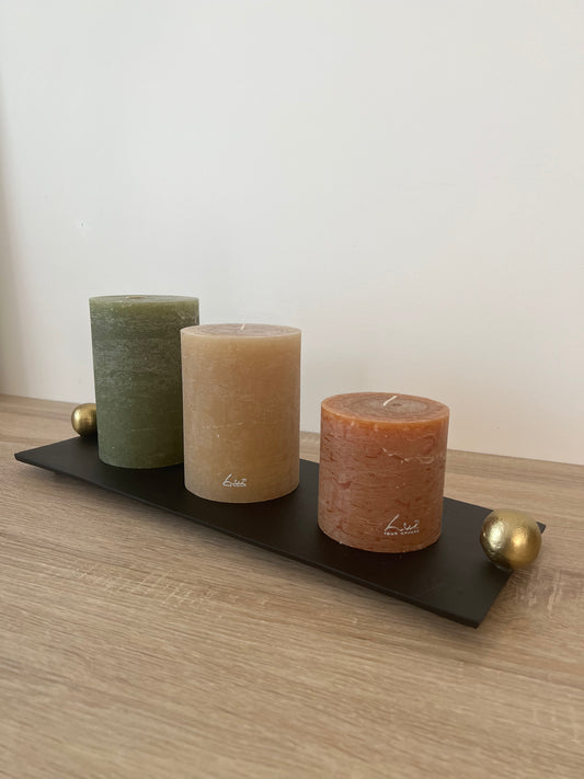 KOLDING - Plateau noir et or - B&Inside