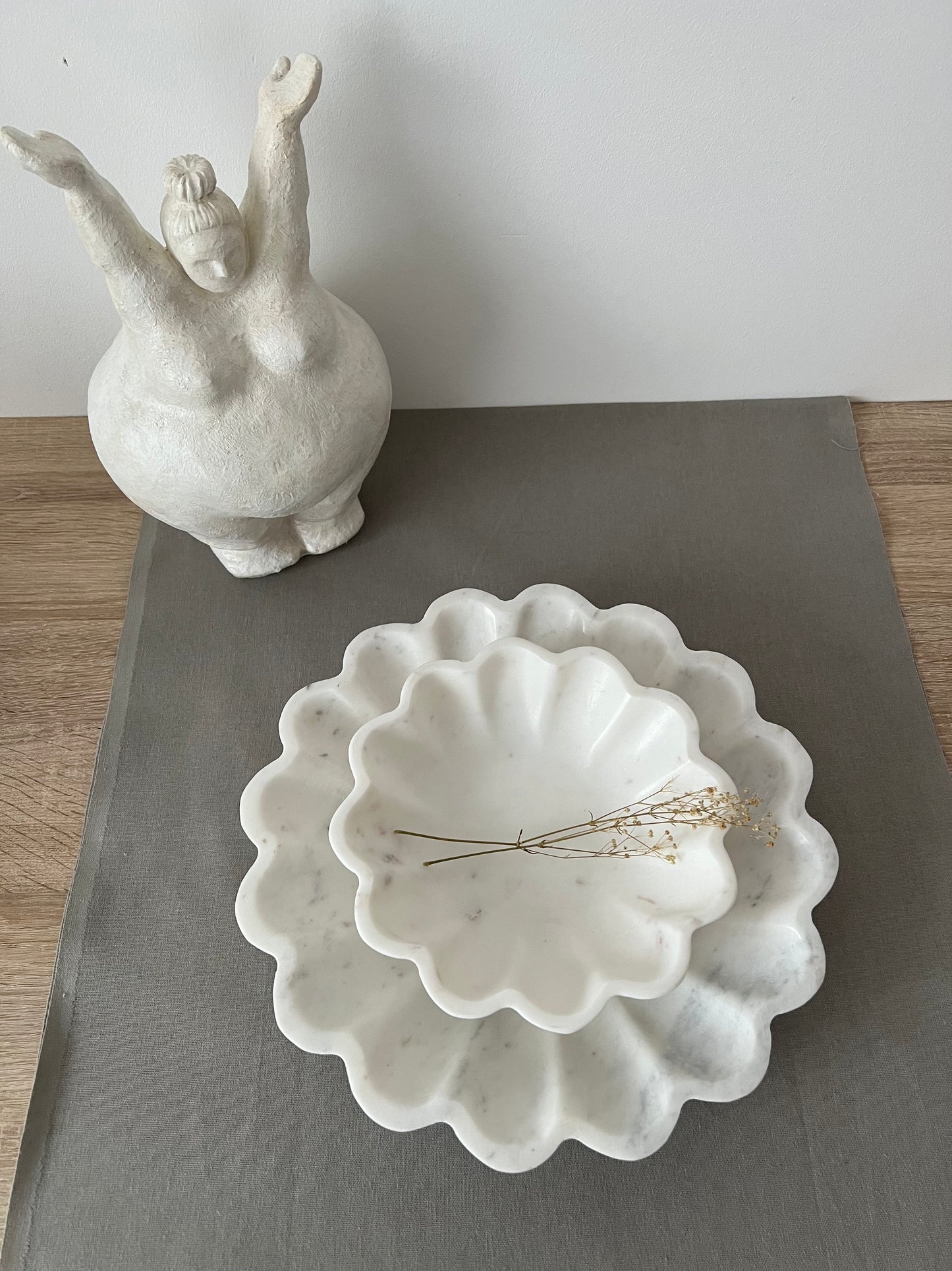 WALLIS - Coupelles en marbre blanc - B&Inside