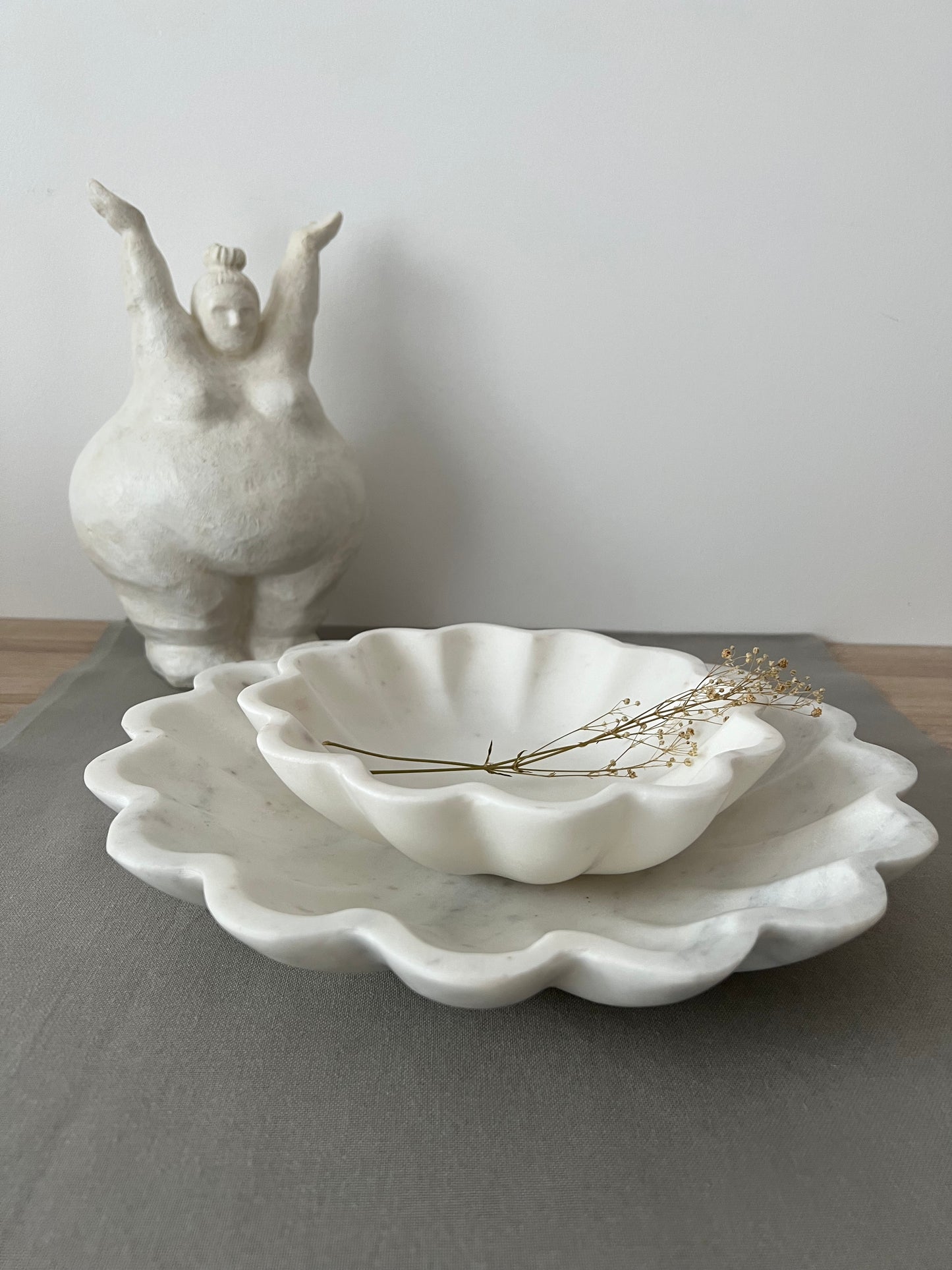WALLIS - Coupelles en marbre blanc - B&Inside