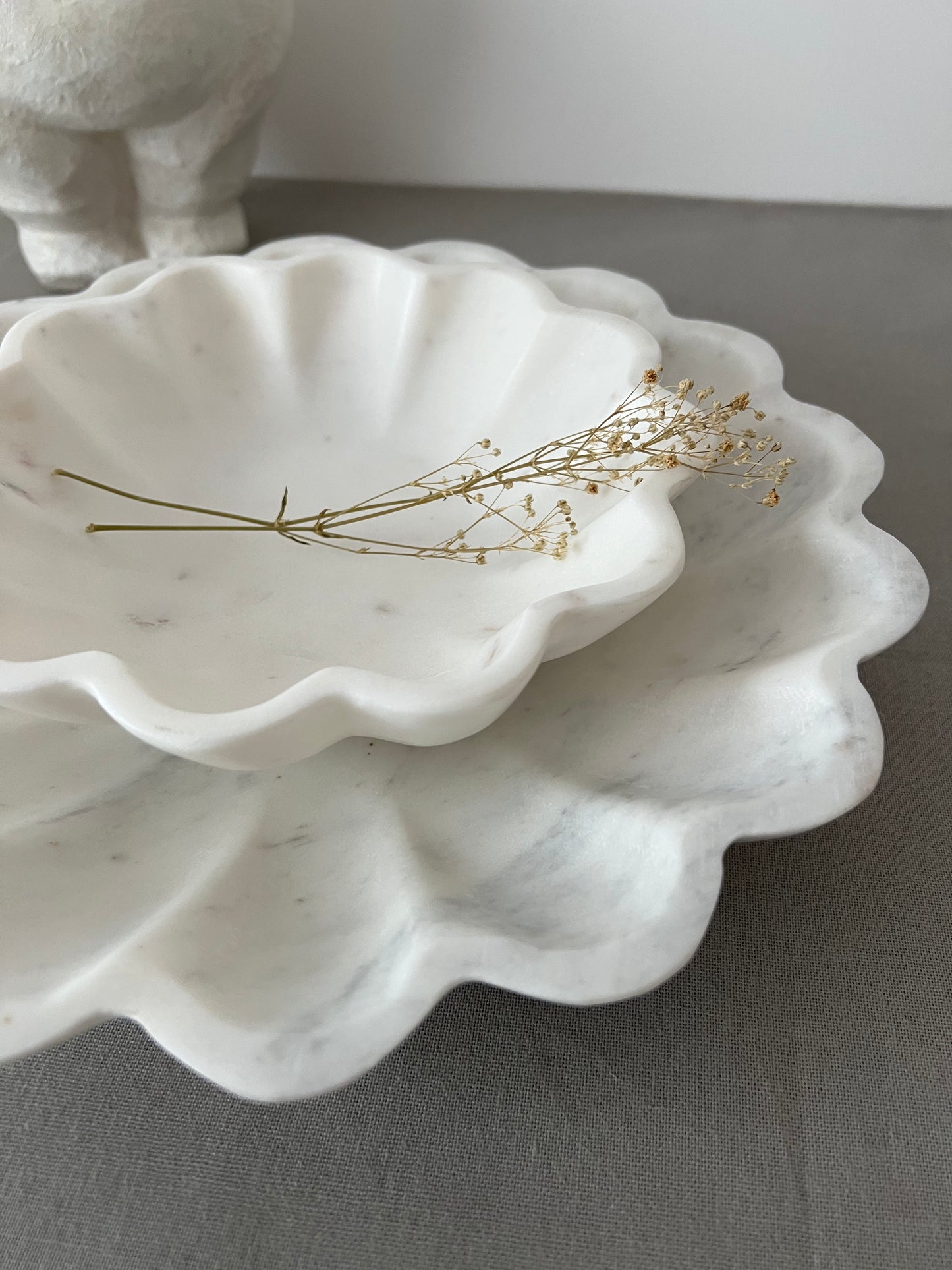 WALLIS - Coupelles en marbre blanc - B&Inside