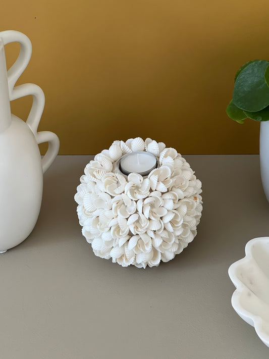 Bougeoir coquillages KEMANSI - Décoration exotique