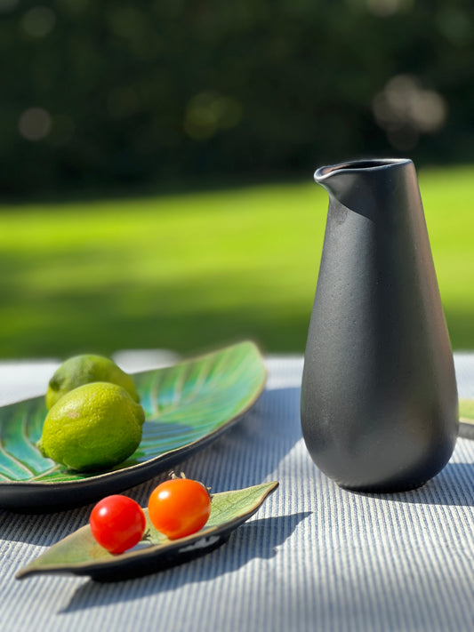 Carafe AlTO en grès noir mat