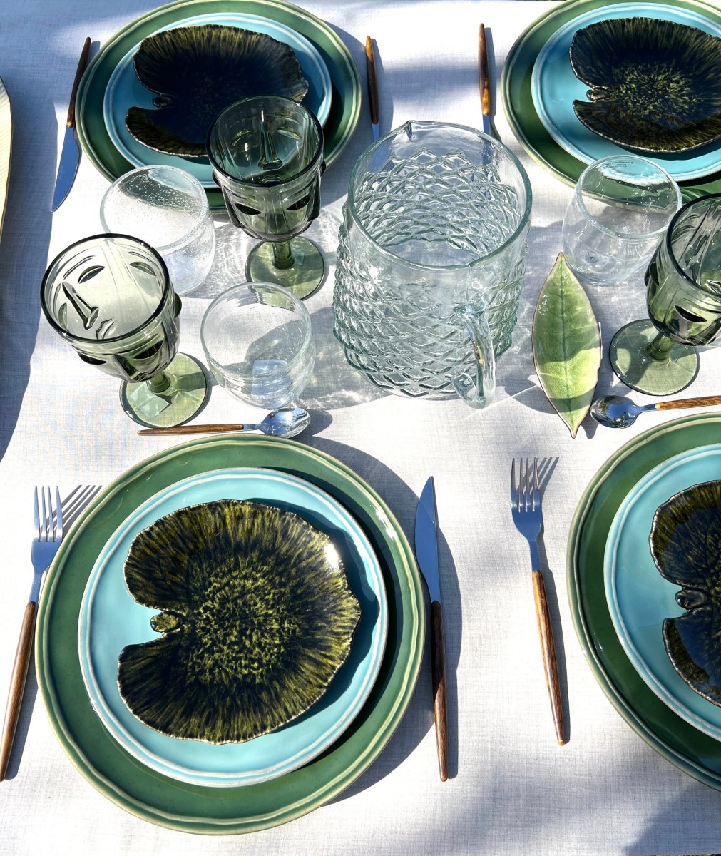 ALCHÉMILLE - Assiette feuille verte - B&Inside