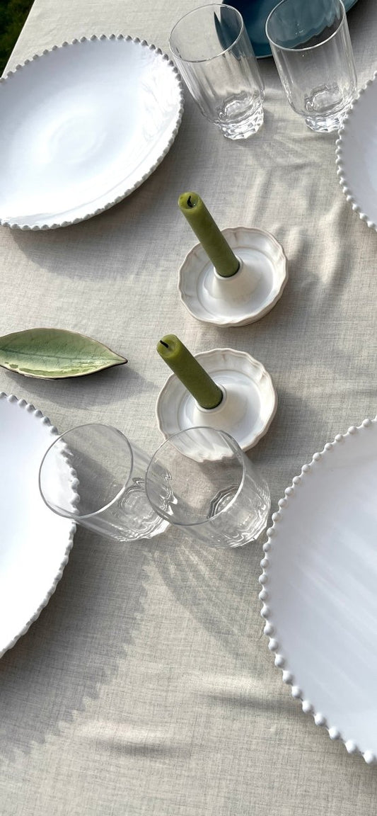 ALENTEJO - Bougeoir blanc - B&Inside