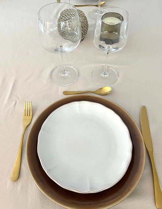 Assiette à dessert blanche ALANTEJO - B&Inside