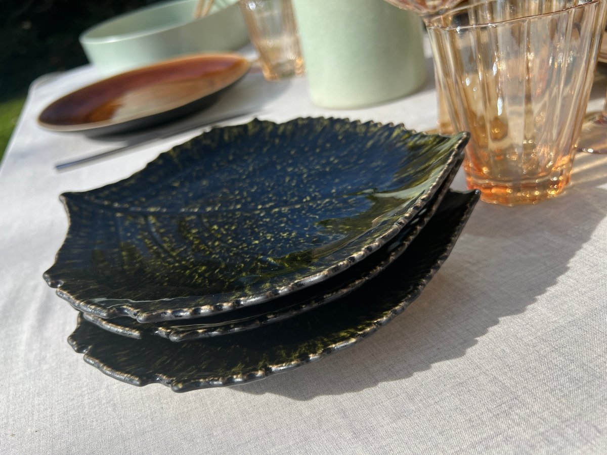 Assiette Feuille Hortensia - B&Inside