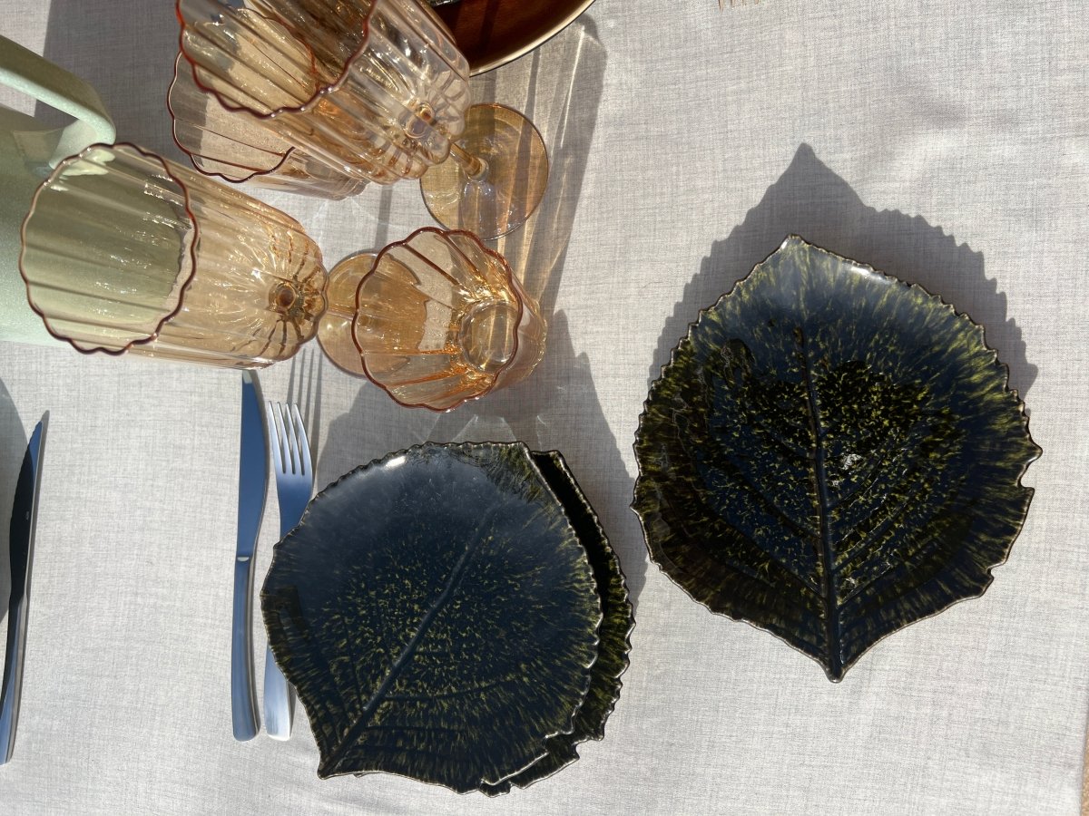 Assiette Feuille Hortensia - B&Inside