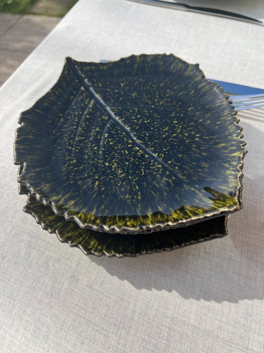 Assiette Feuille Hortensia - B&Inside