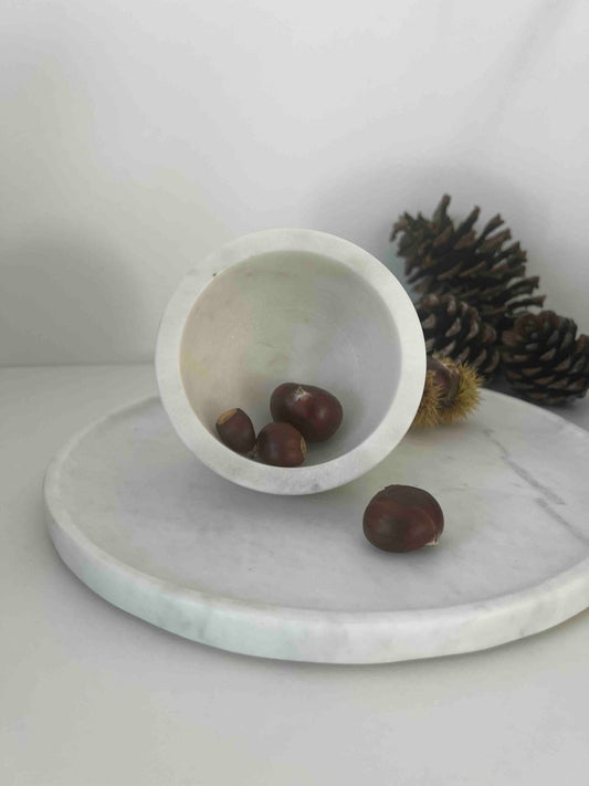 Bol en marbre blanc NATOVI - B&Inside