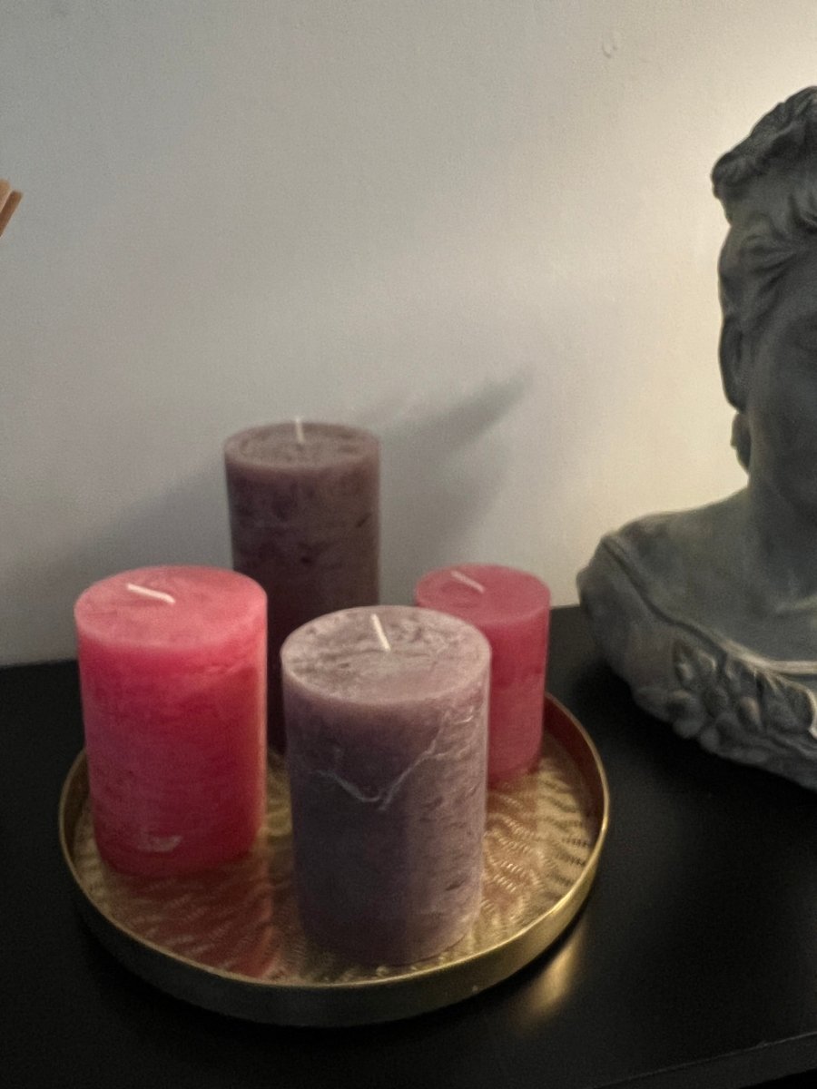 Bougies Luz Your Senses fuchsia - 2 tailles disponibles - B&Inside