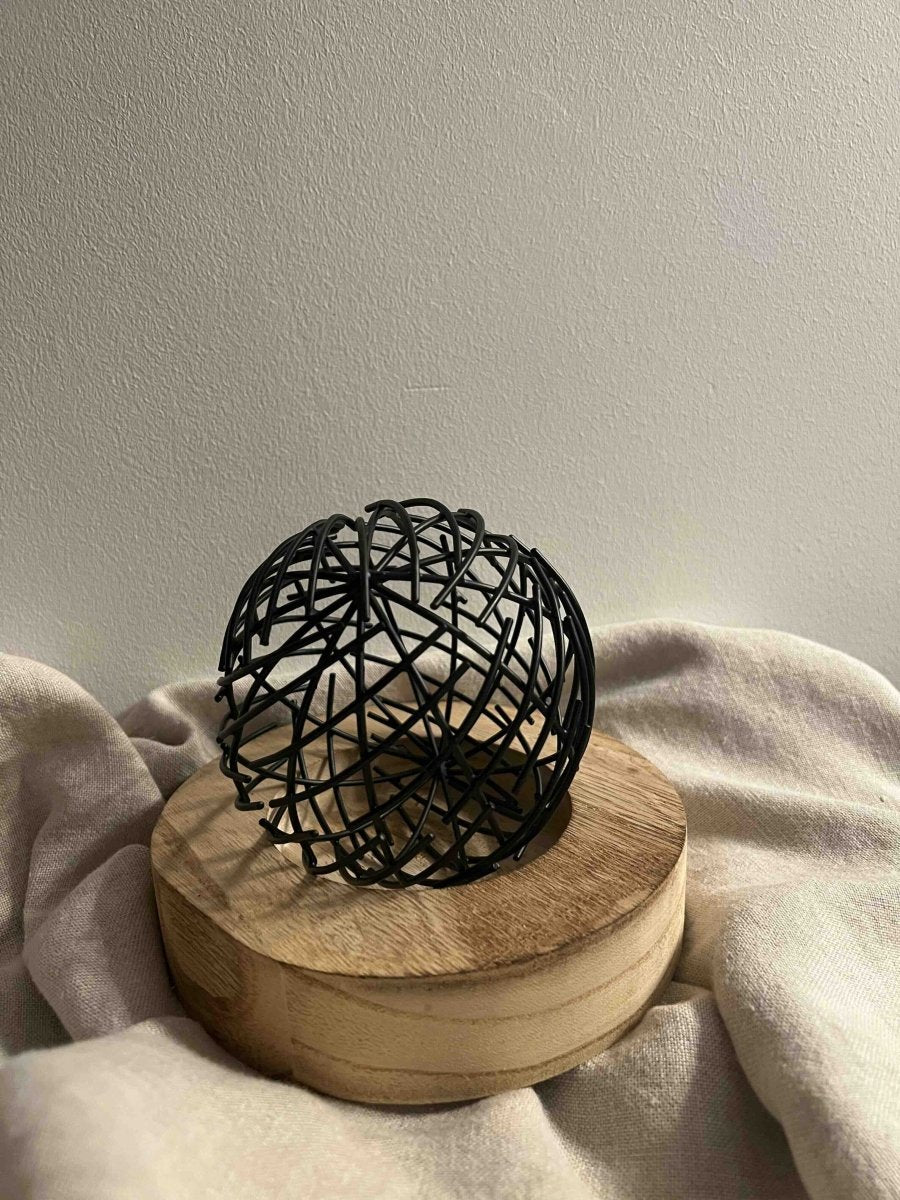 Boule décorative métal noir - TOPLOU - B&Inside