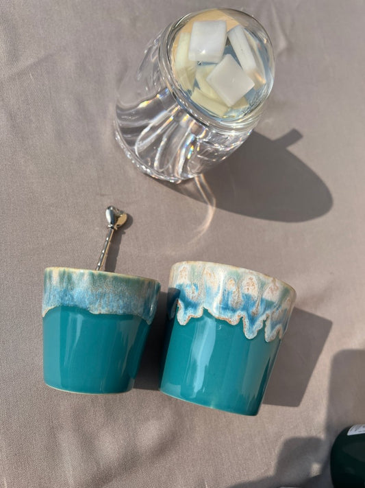 CAPRICE - Tasse à expresso turquoise - B&Inside