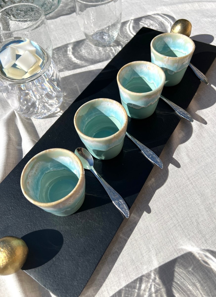 CAPRICE - Tasse à expresso vert d'eau - B&Inside