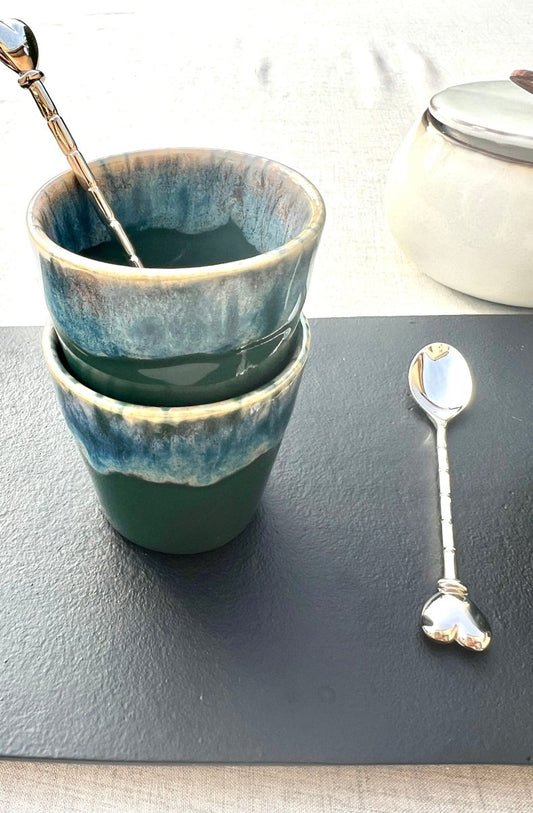 CAPRICE - Tasse à expresso vert foncé - B&Inside