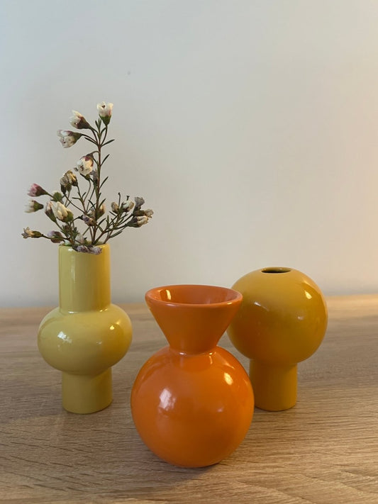 Coffret 3 mini vases colorés SUNNY - B&Inside