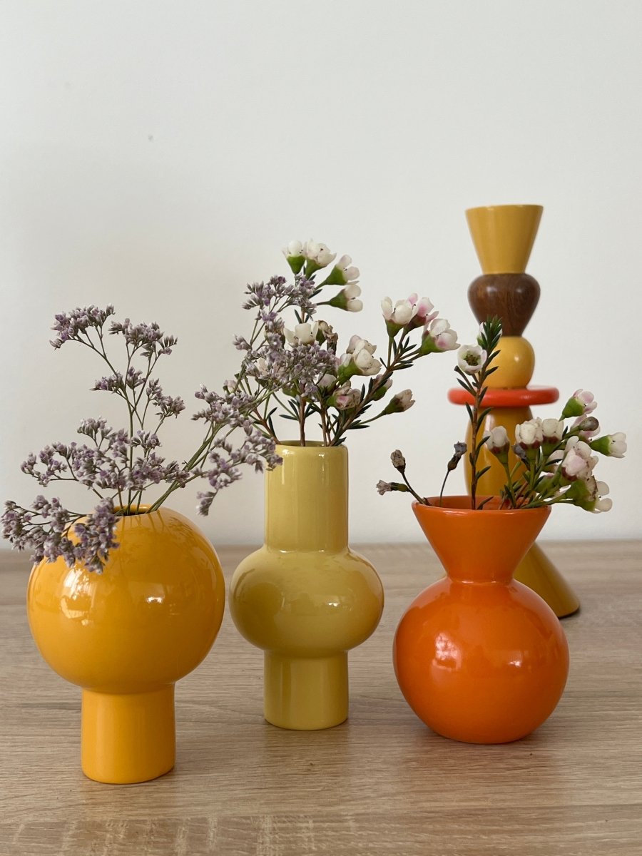 Coffret 3 mini vases colorés SUNNY - B&Inside