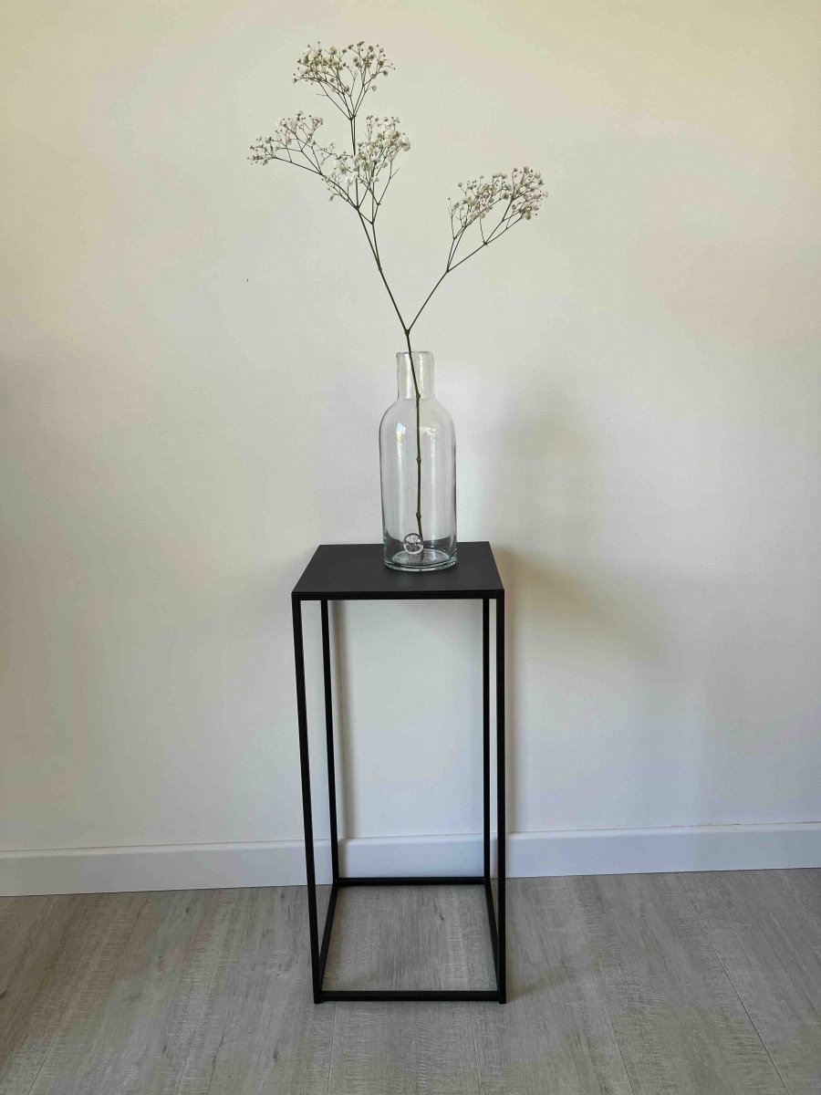 Colonne métal marron moderne support décoratif bout canapé - MIA - B&Inside