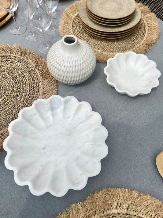 Coupelles WALLIS - Marbre Blanc Naturel - B&Inside
