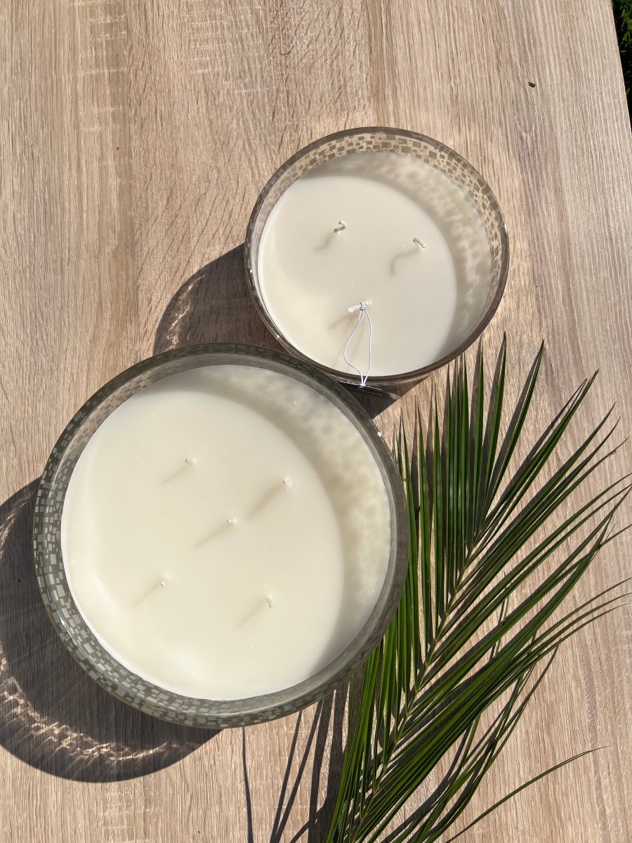 CYPRIANE - Bougie vanille et son pot en verre - B&Inside