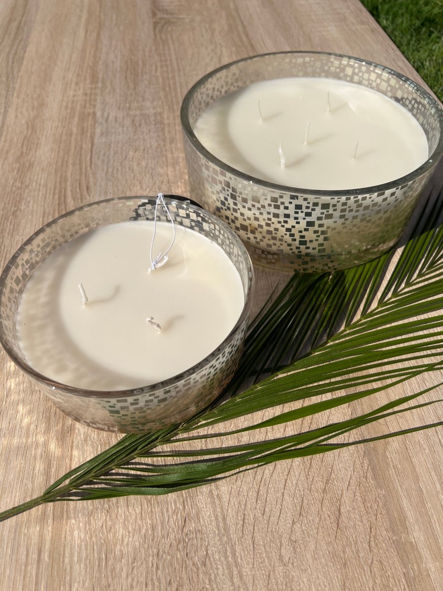 CYPRIANE - Bougie vanille et son pot en verre - B&Inside