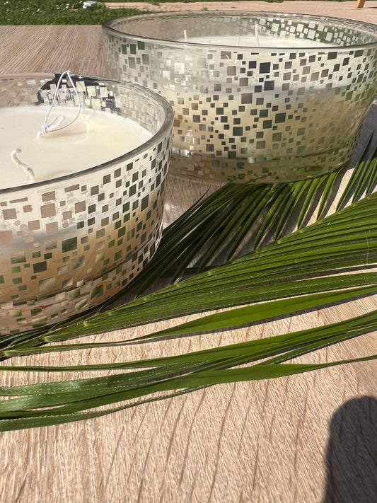 CYPRIANE - Bougie vanille et son pot en verre - B&Inside