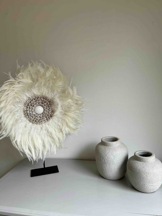 Décoration plumes SINJAI - Art naturel bohème - B&Inside