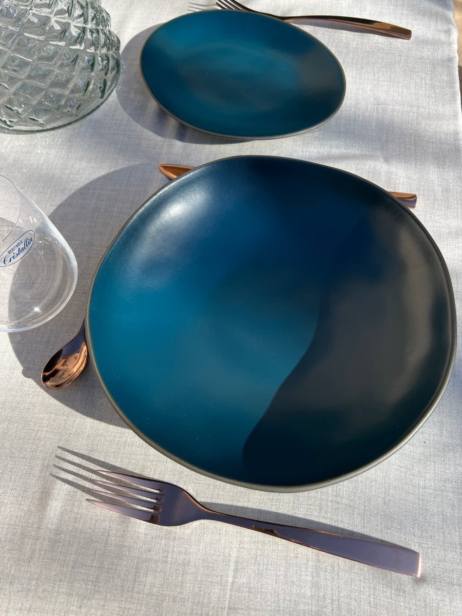 DEEP SEA - Assiette creuse bleu - B&Inside