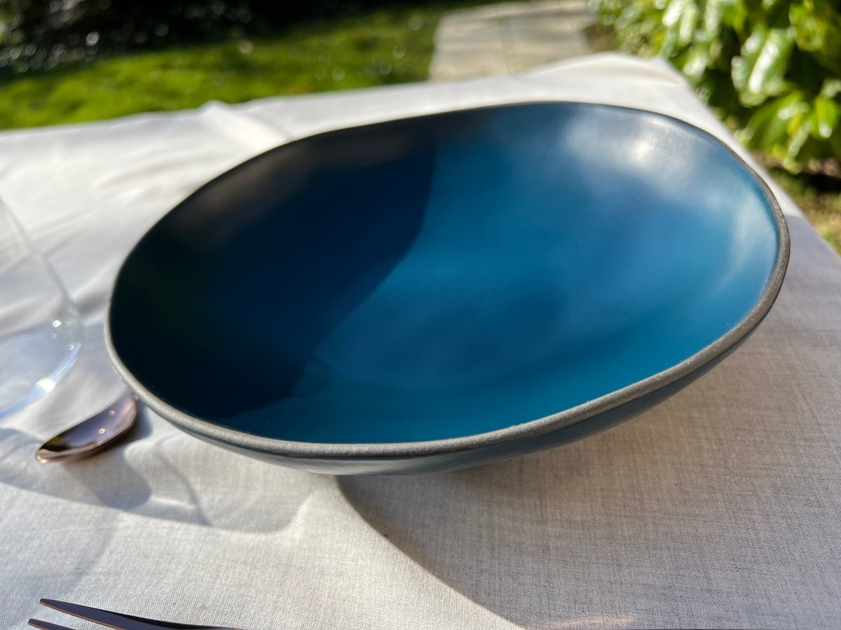 DEEP SEA - Assiette creuse bleu - B&Inside