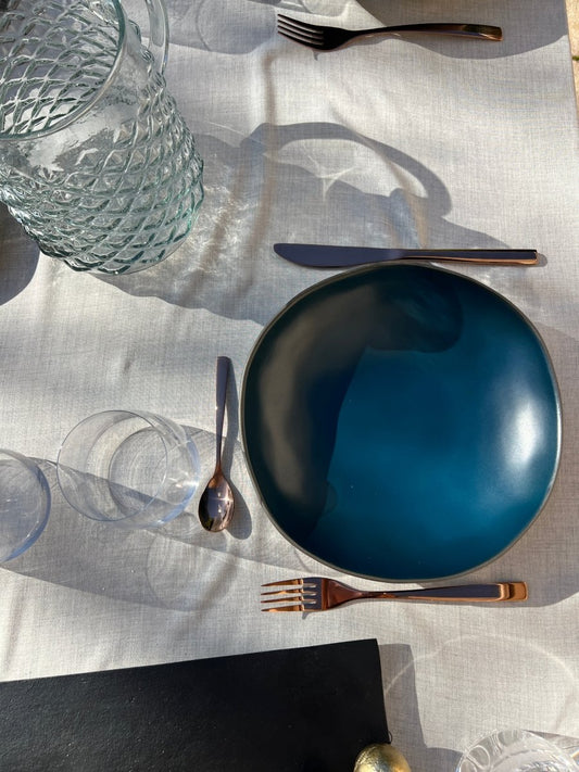 DEEP SEA - Assiette creuse bleu - B&Inside