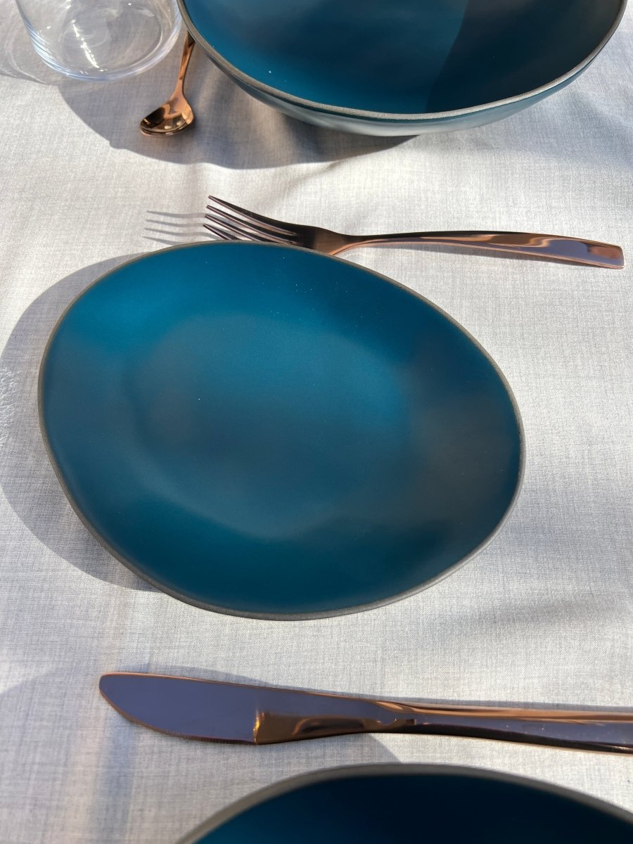DEEP SEA - Assiette ovale bleu - B&Inside
