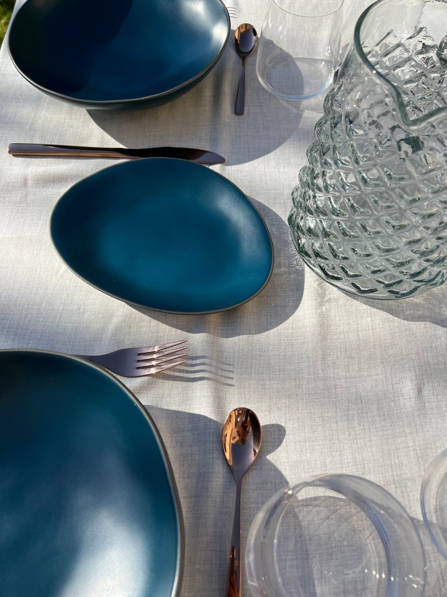 DEEP SEA - Assiette ovale bleu - B&Inside