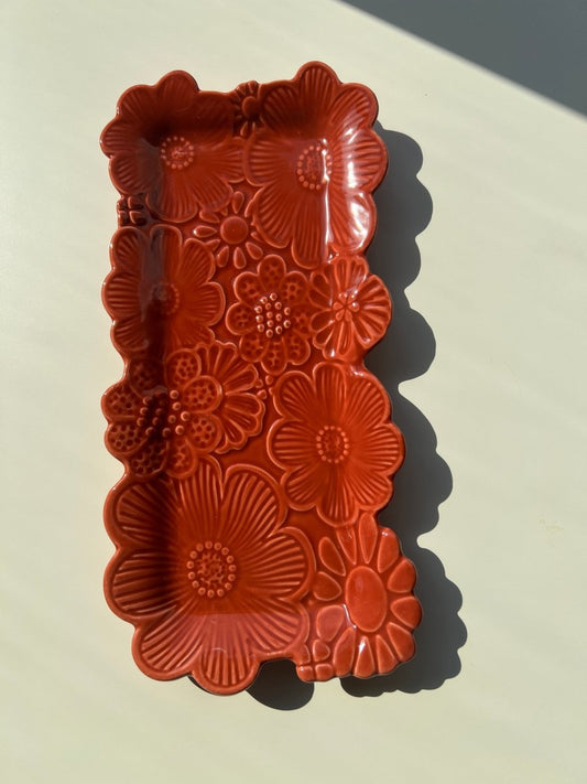 FLEURS DES CHAMPS : Plat terracota - B&Inside