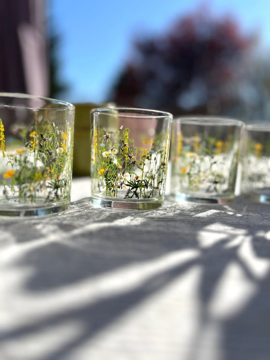 FLEURS DES CHAMPS - verres à eau - B&Inside