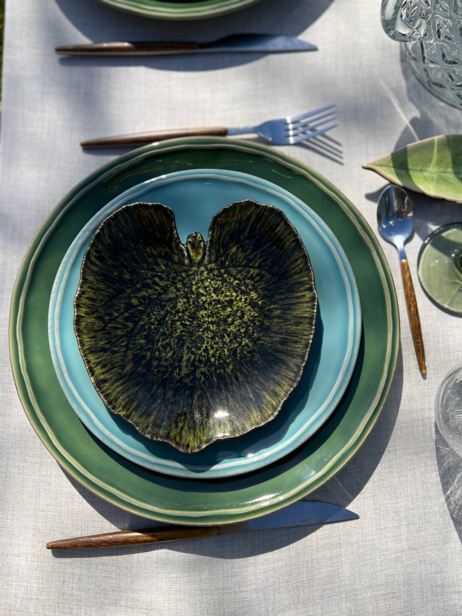 FONTANA - Assiette à dessert bleu turquoise - B&Inside