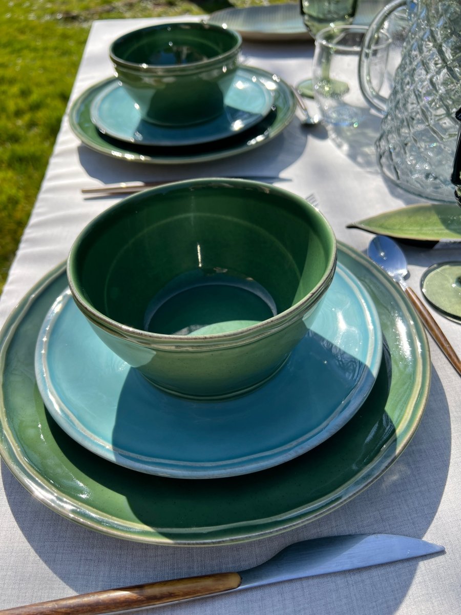 FONTANA - Assiette à dessert bleu turquoise - B&Inside