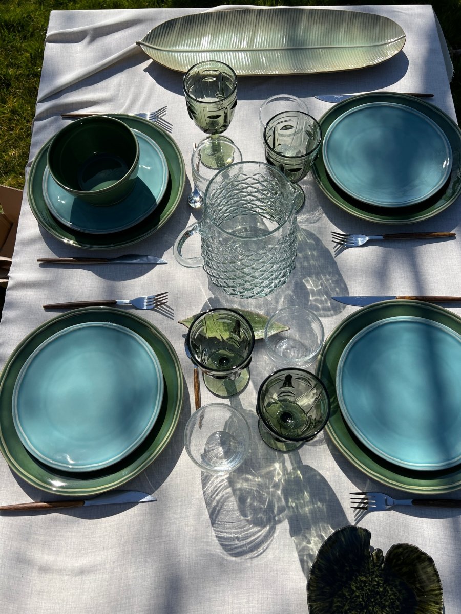 FONTANA - Assiette à dessert bleu turquoise - B&Inside