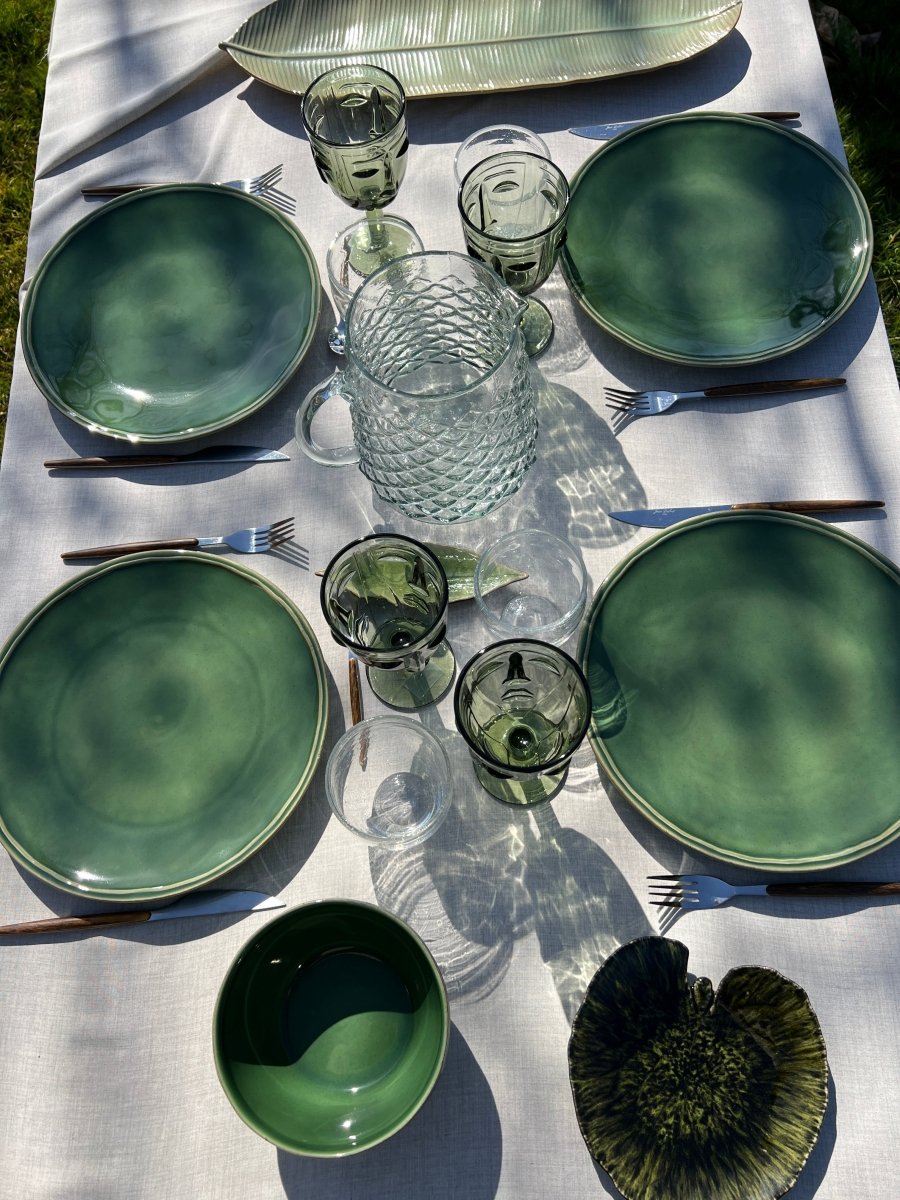 FONTANA - Assiette plate verte - B&Inside