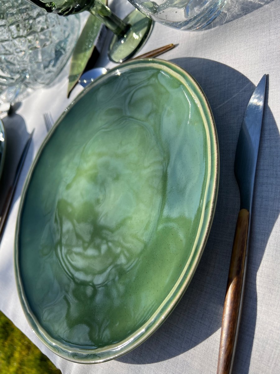 FONTANA - Assiette plate verte - B&Inside