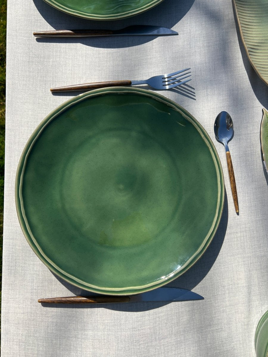 FONTANA - Assiette plate verte - B&Inside