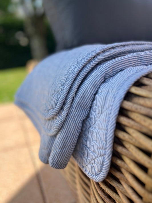 KALY - Plaid bleu ciel - B&Inside