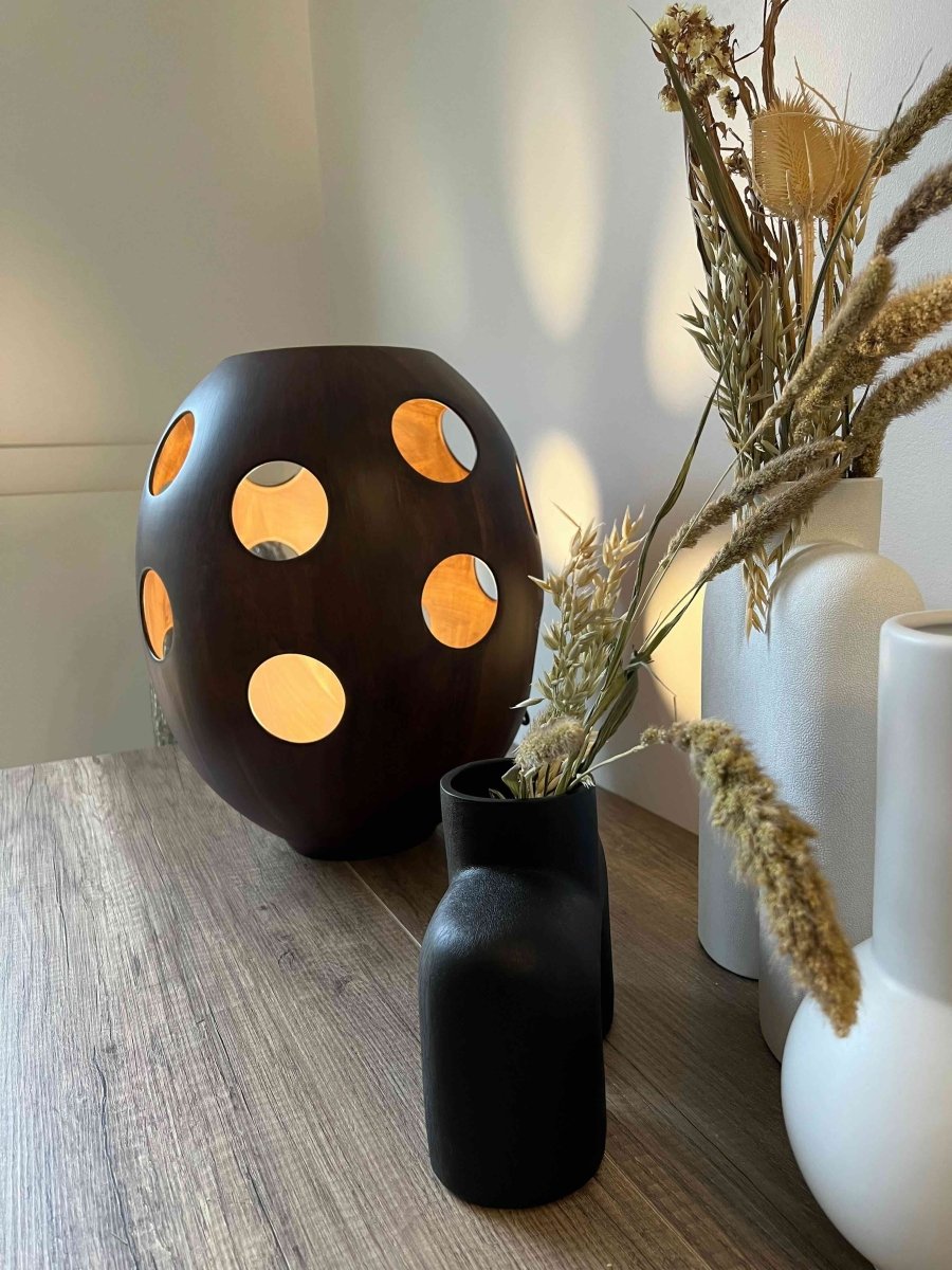 Lampe en céramique effet bois RAFLINI - B&Inside