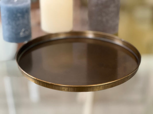 MALEVA - Plateau doré pour bougies - B&Inside