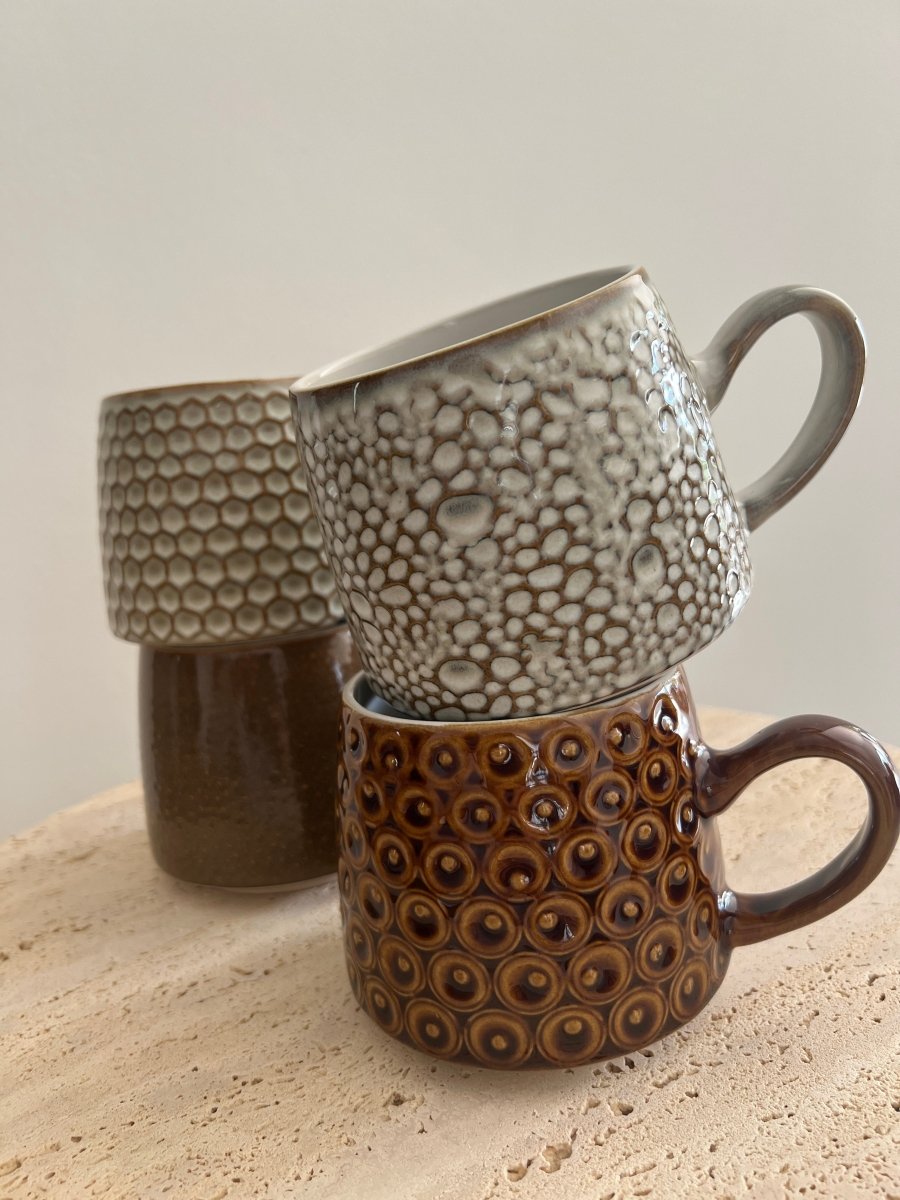 NUANCES CACAO: Set de 4 tasses - B&Inside