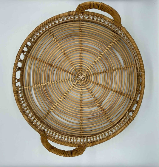 OCTAVIA - Plateau en rotin tressé - B&Inside