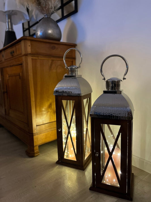 PACÔME - Grande Lanterne en Bois - B&Inside