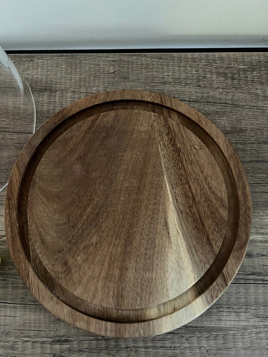 PARADIS : Présentoir en bois avec cloche en verre - B&Inside