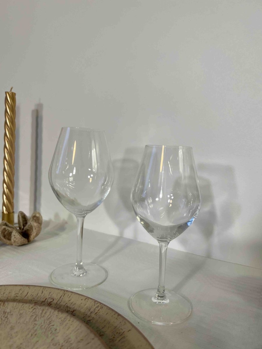 Service SOMETIMES - 6 Verres à Pied Élégants Eau/Vin - B&Inside