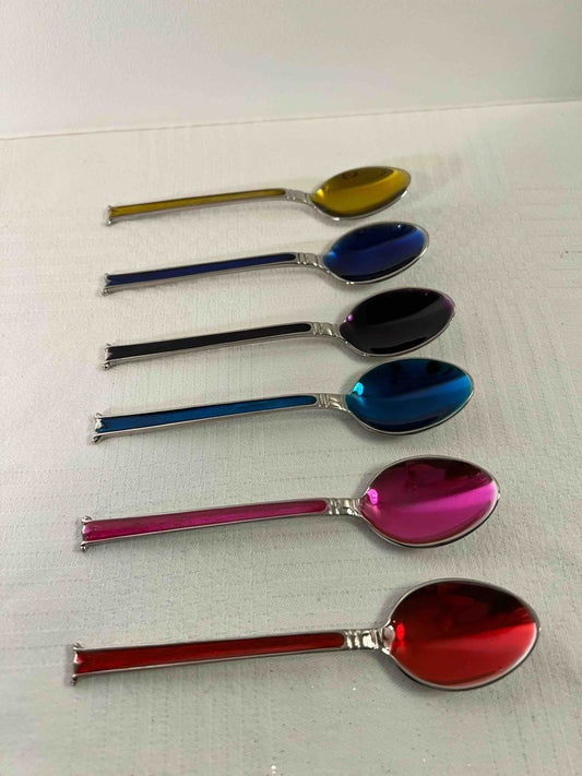 Set de 6 petites cuillères colorées RAINBOW SPOON - B&Inside