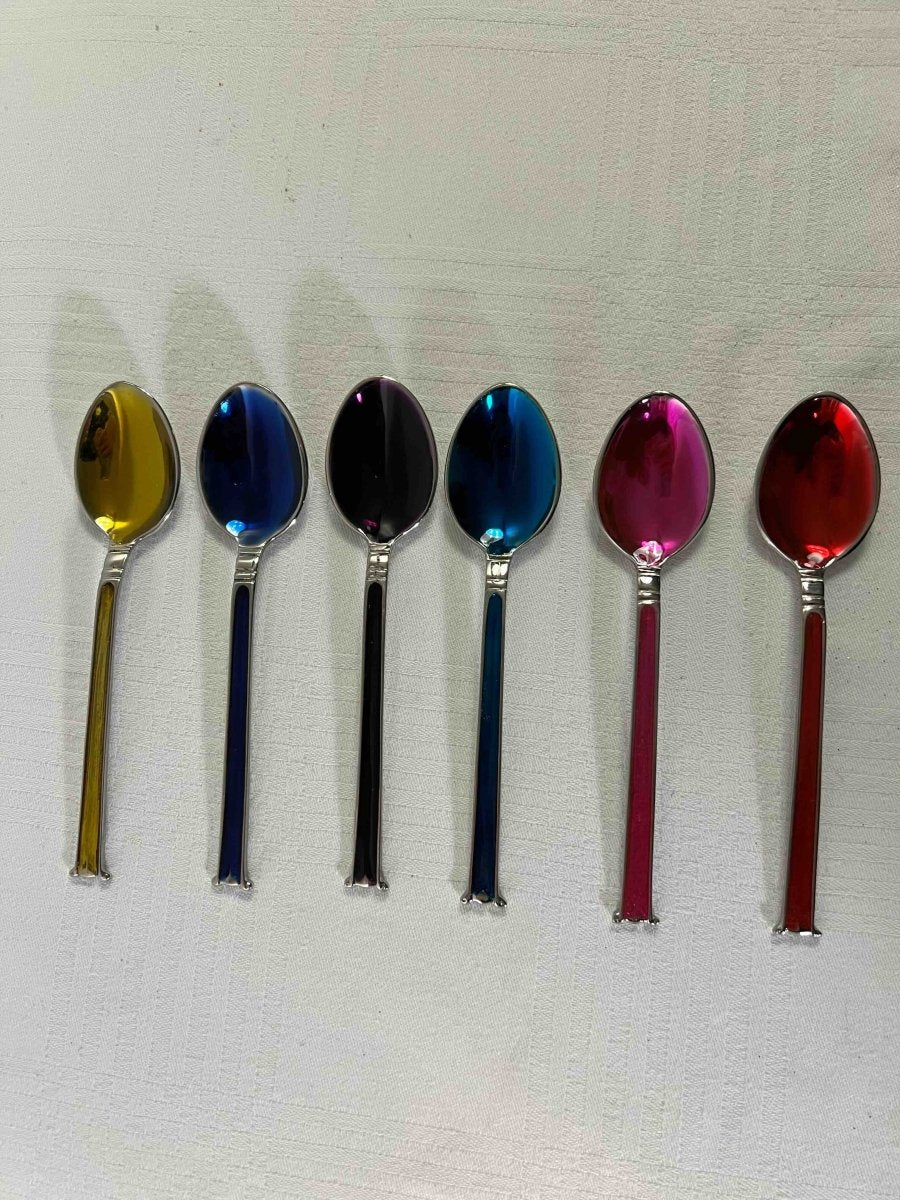 Set de 6 petites cuillères colorées RAINBOW SPOON - B&Inside