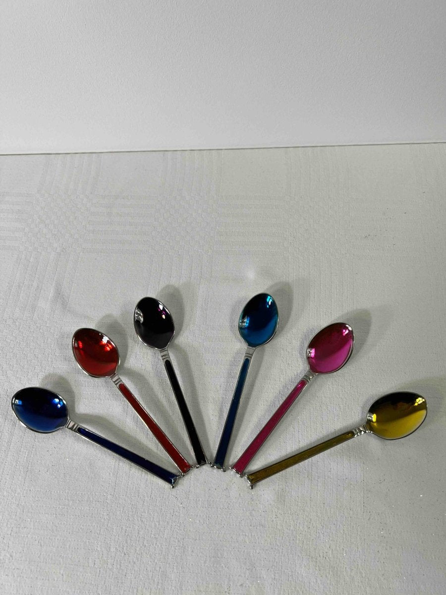 Set de 6 petites cuillères colorées RAINBOW SPOON - B&Inside